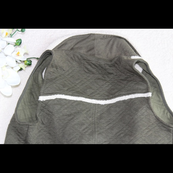 Anthropologie Saturday Vest Quilted Shearling - Picture 4 of 6